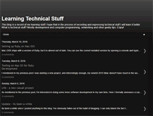 Tablet Screenshot of learningtechnicalstuff.com